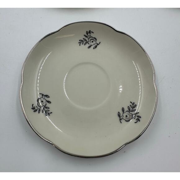 Vintage HACKEFORS Swedish Porcelain Saucers SET 7, Sweden, 1930’s - Picture 2 of 2